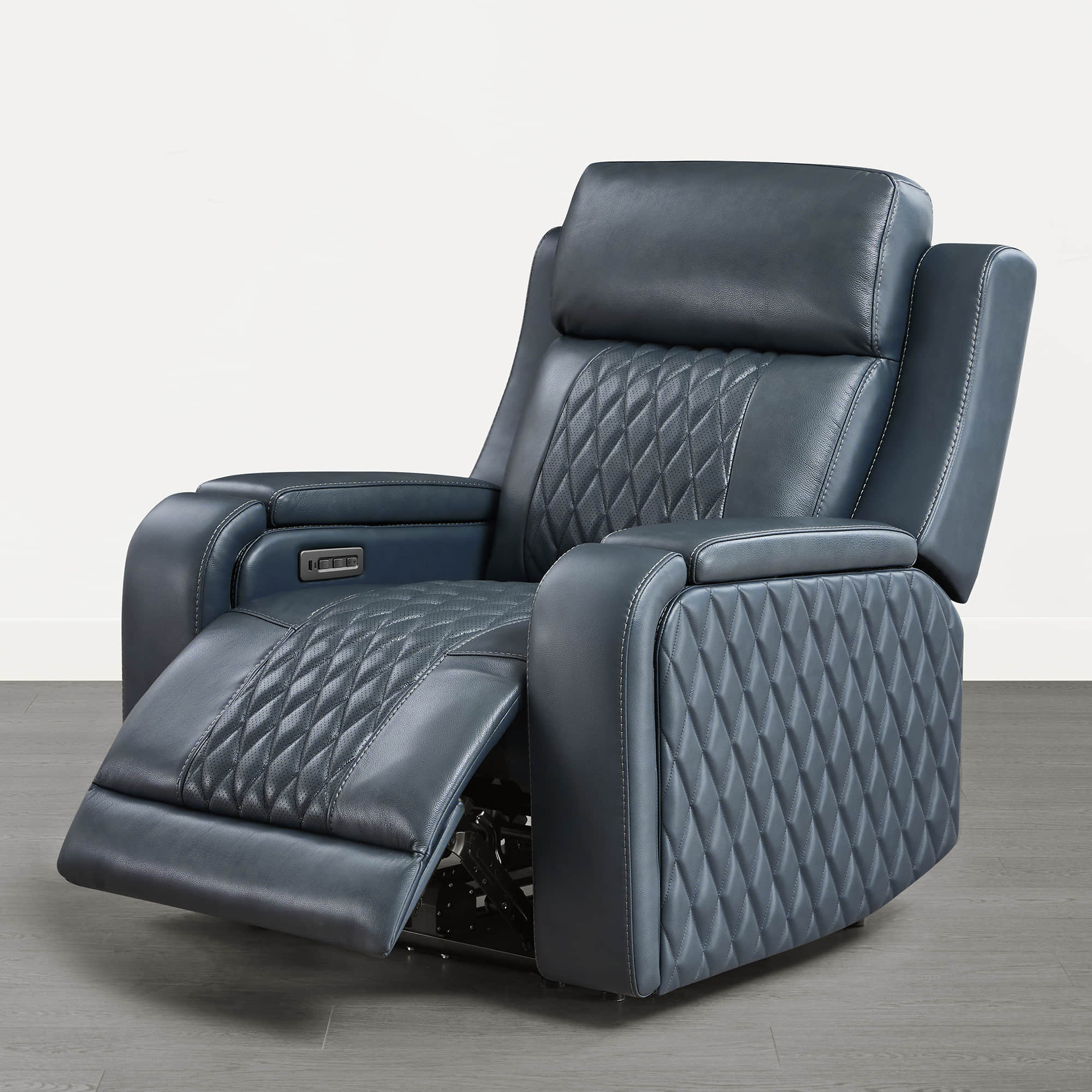 Victor Genuine Leather Power Recliner with Heat & Cooling - Image 31