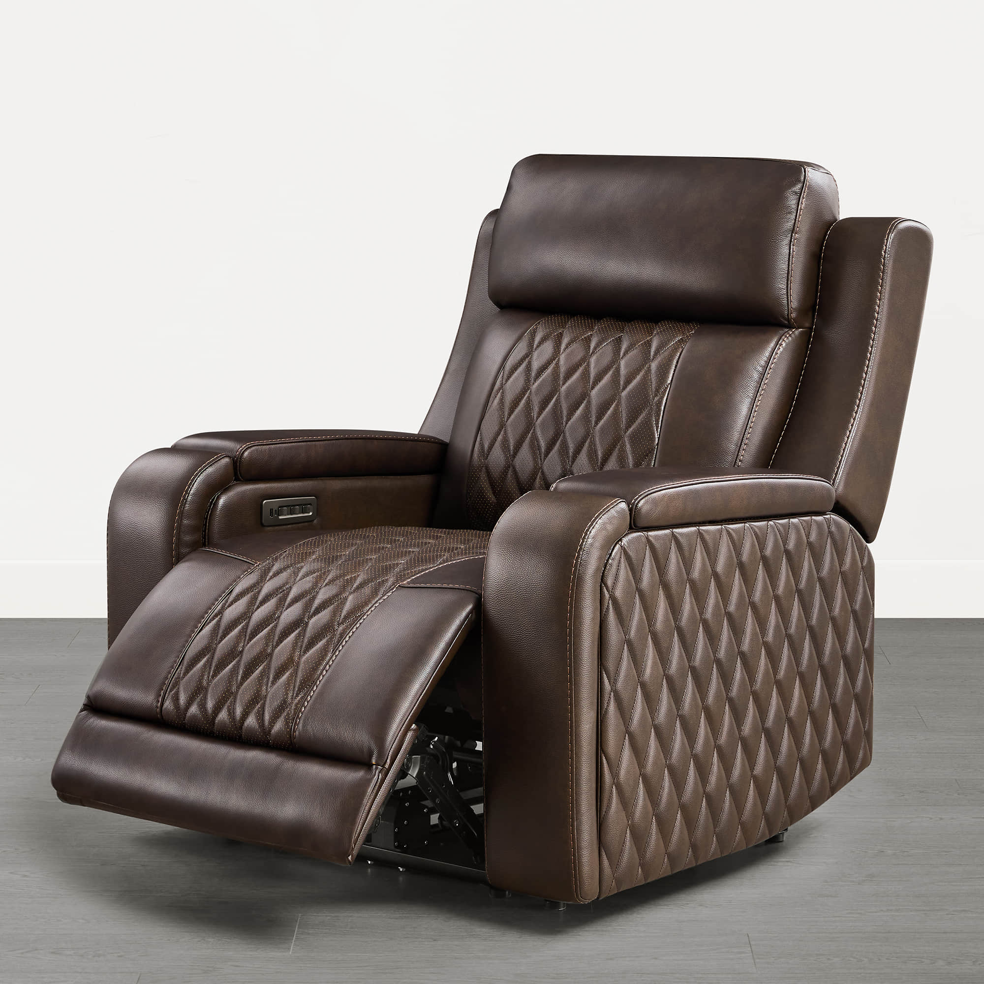 Victor Genuine Leather Power Recliner with Heat & Cooling - Image 5