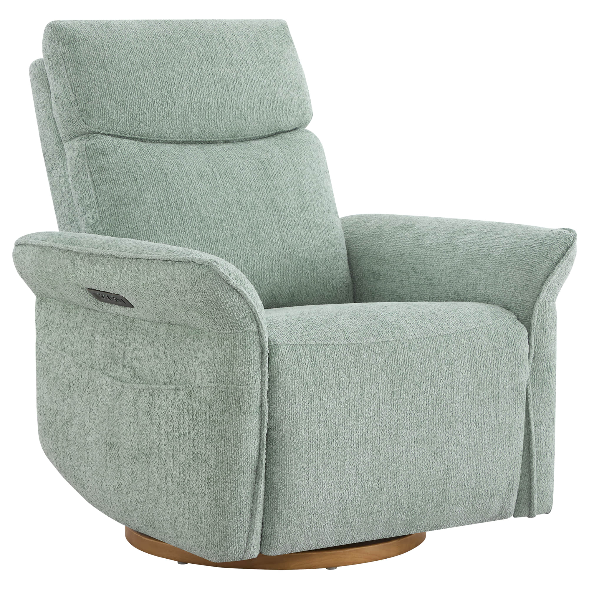 Vinca Modern Power Swivel Glider Recliner with Power Lumbar & Headrest - Image 104