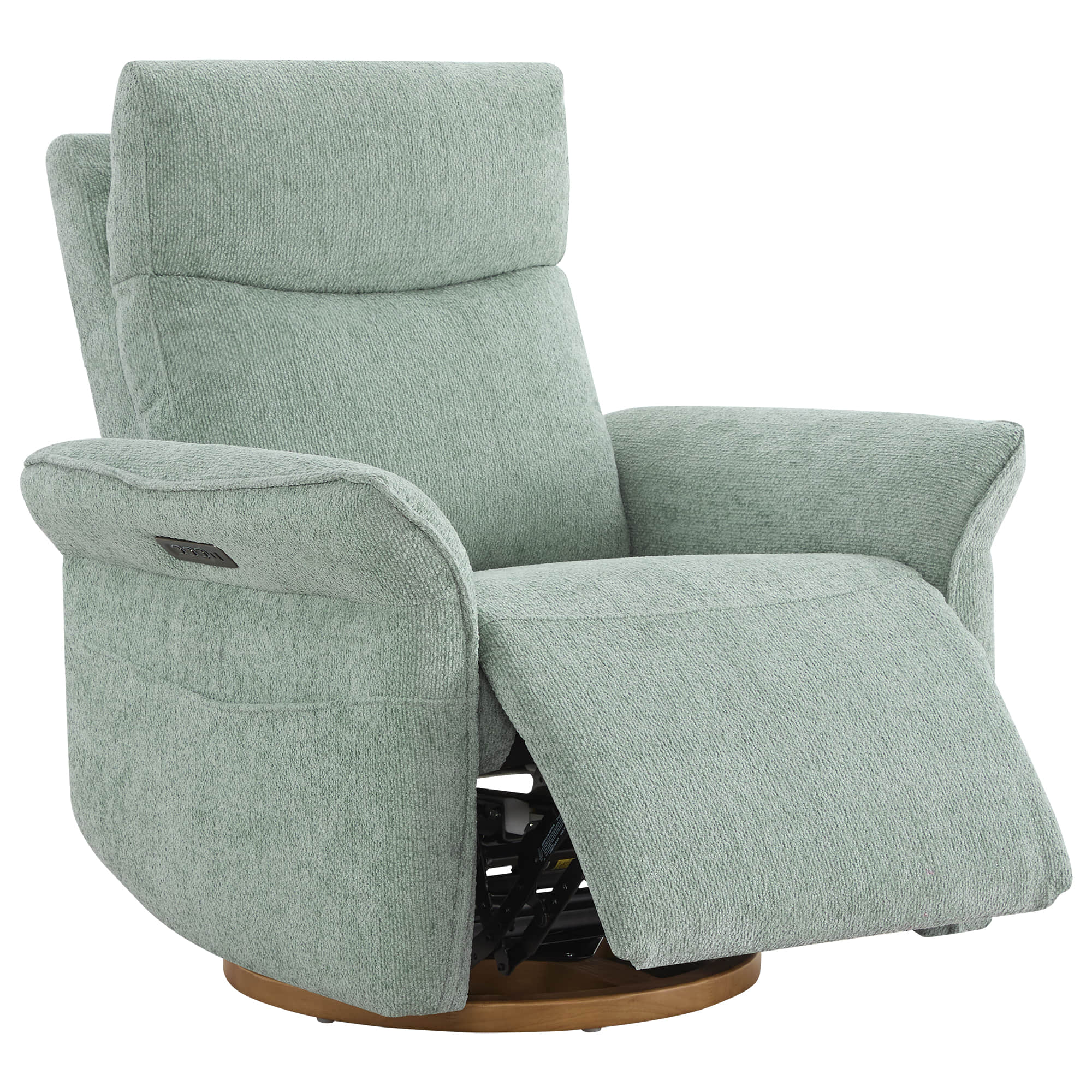 Vinca Modern Power Swivel Glider Recliner with Power Lumbar & Headrest - Image 106