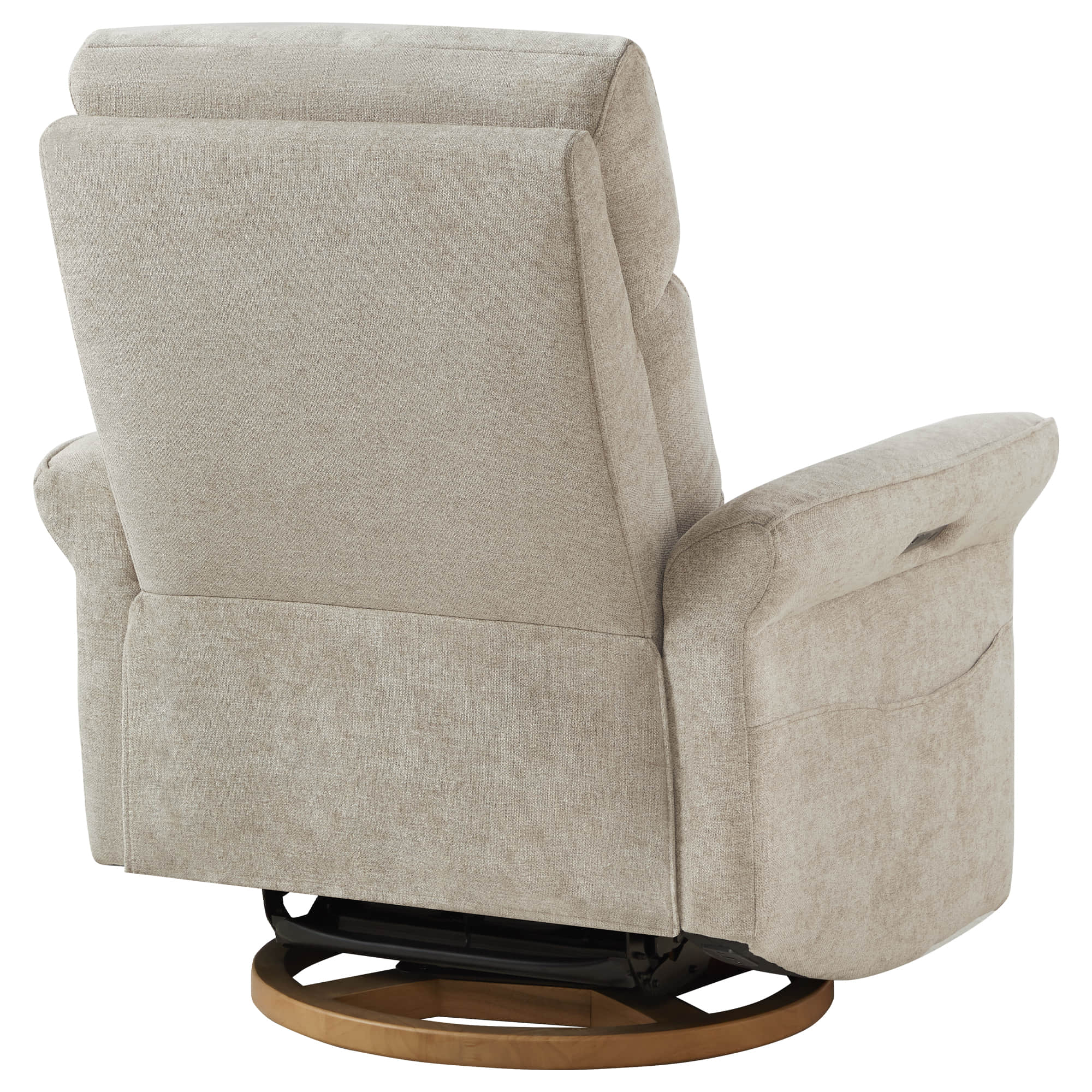 Vinca Modern Power Swivel Glider Recliner with Power Lumbar & Headrest - Image 27