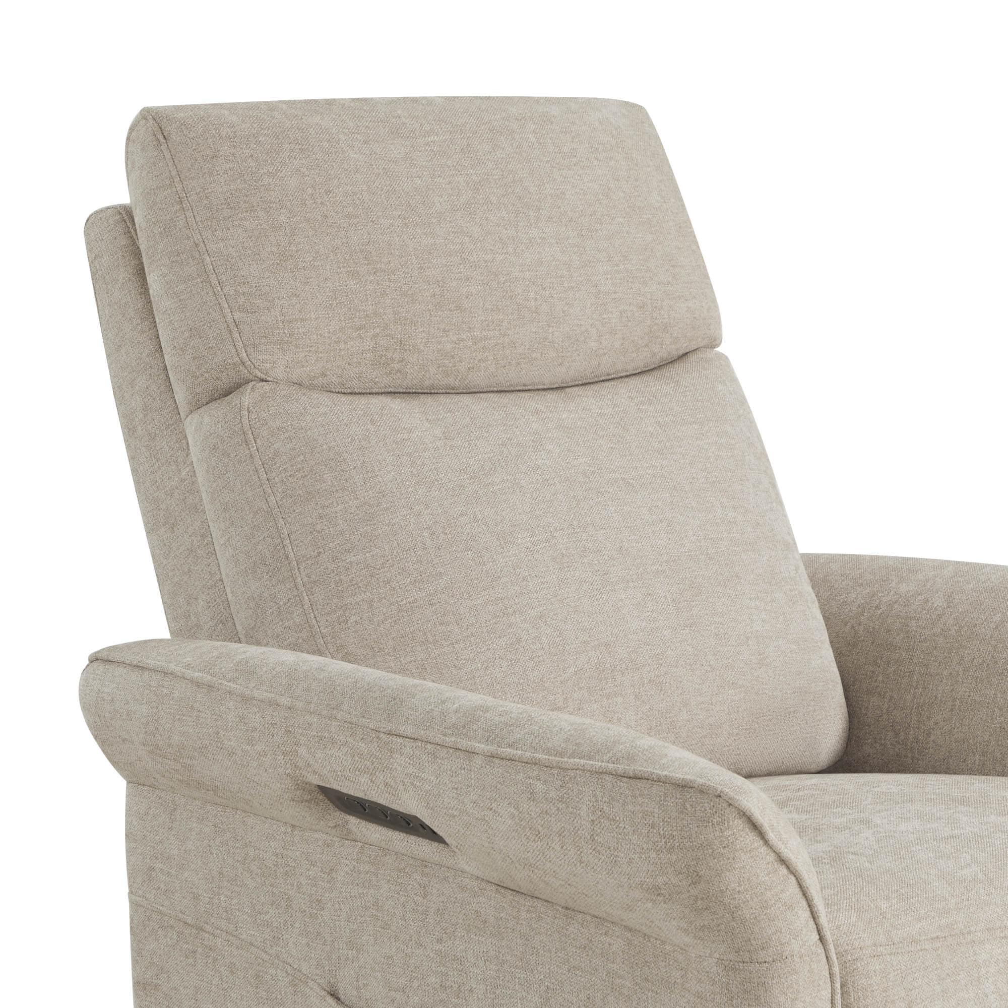 Vinca Modern Power Swivel Glider Recliner with Power Lumbar & Headrest - Image 30