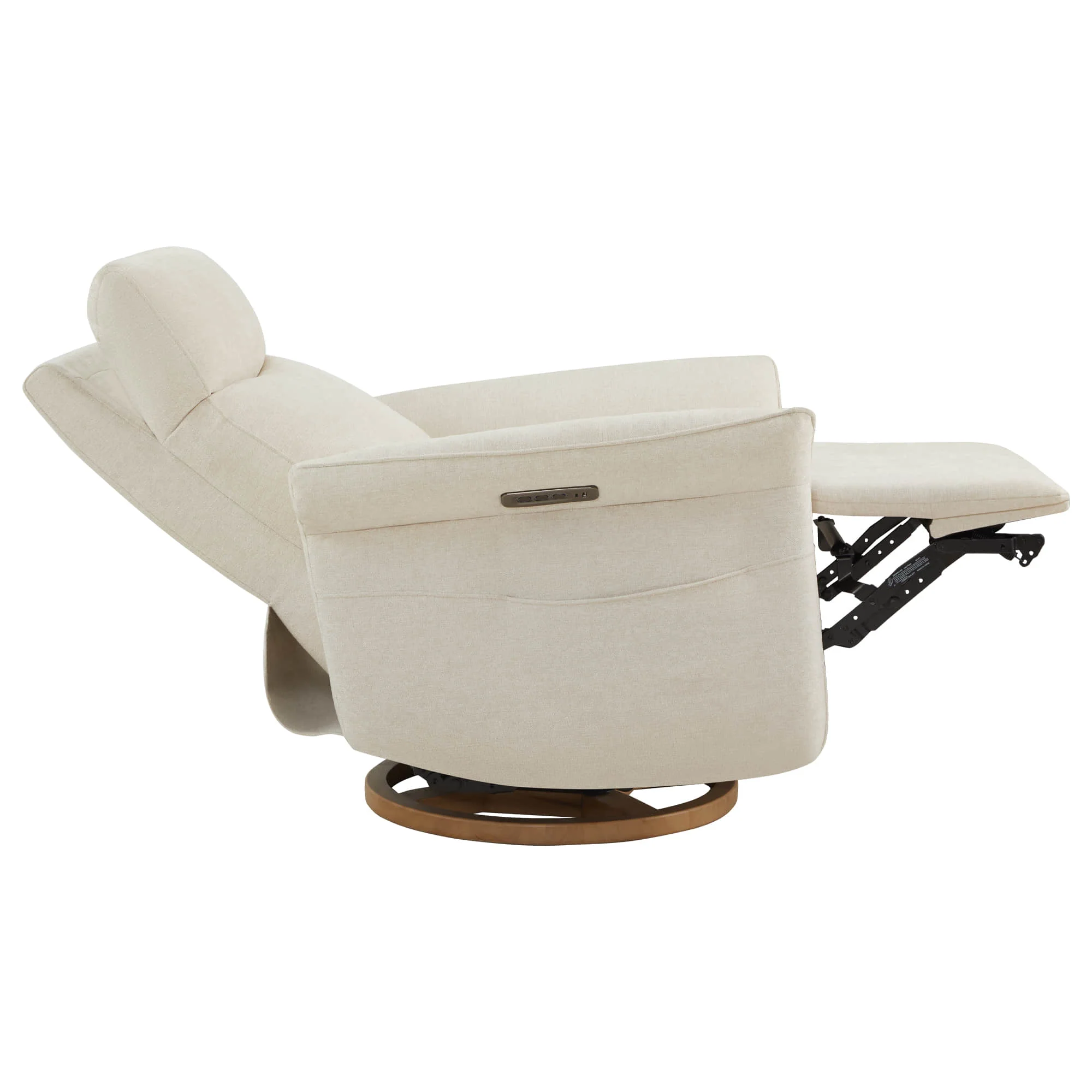 Vinca Modern Power Swivel Glider Recliner with Power Lumbar & Headrest - Image 33