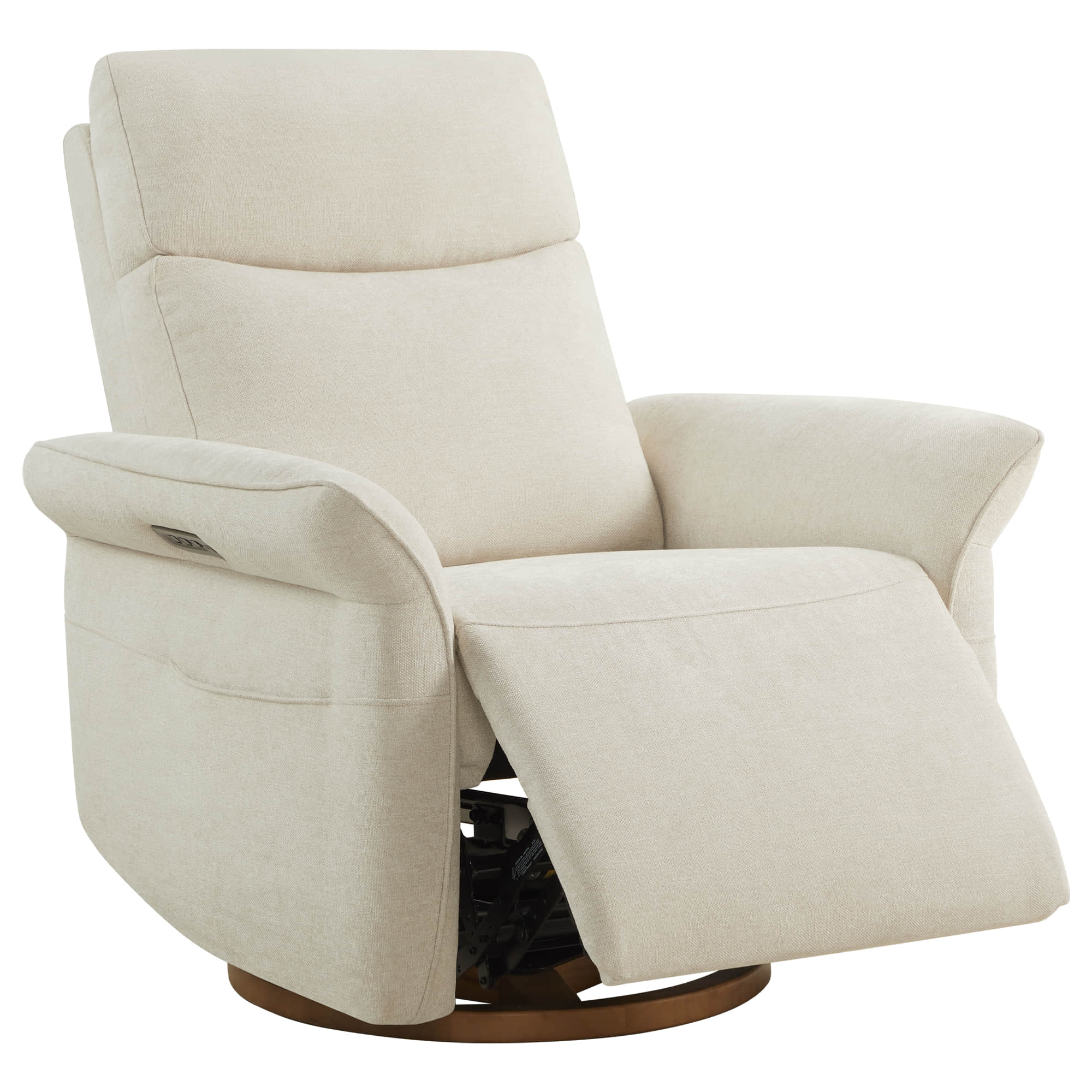Vinca Modern Power Swivel Glider Recliner with Power Lumbar & Headrest - Image 38