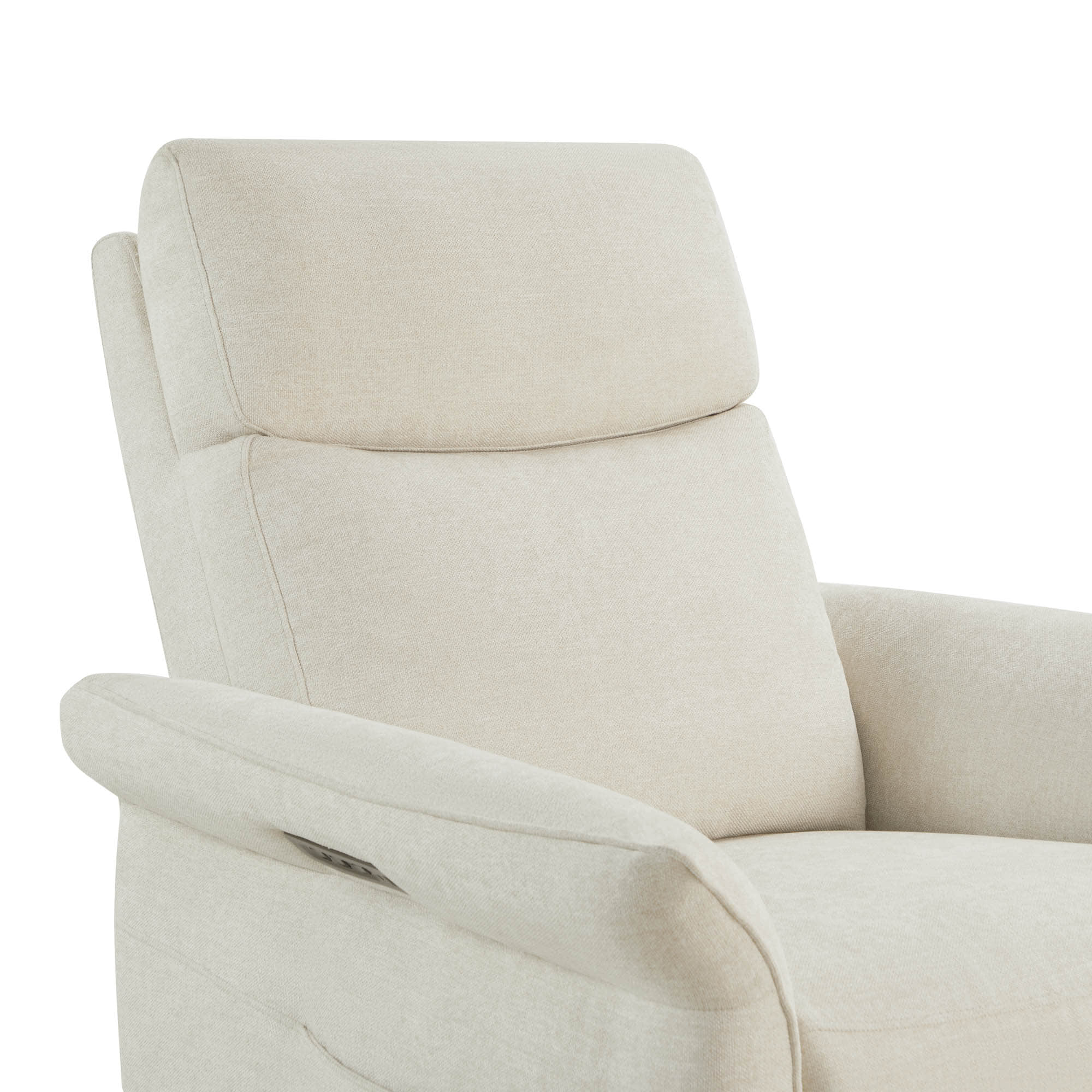 Vinca Modern Power Swivel Glider Recliner with Power Lumbar & Headrest - Image 39