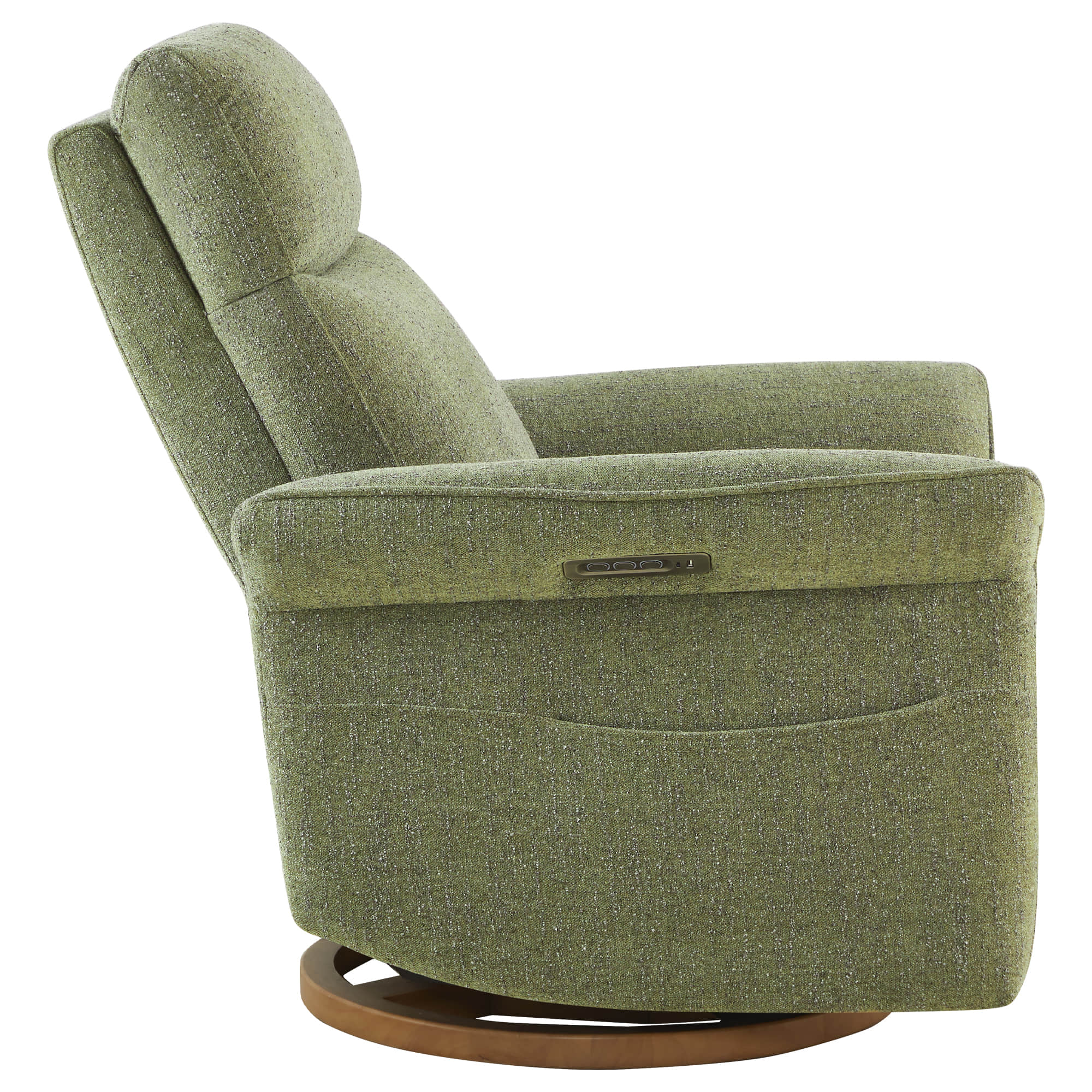 Vinca Modern Power Swivel Glider Recliner with Power Lumbar & Headrest - Image 49