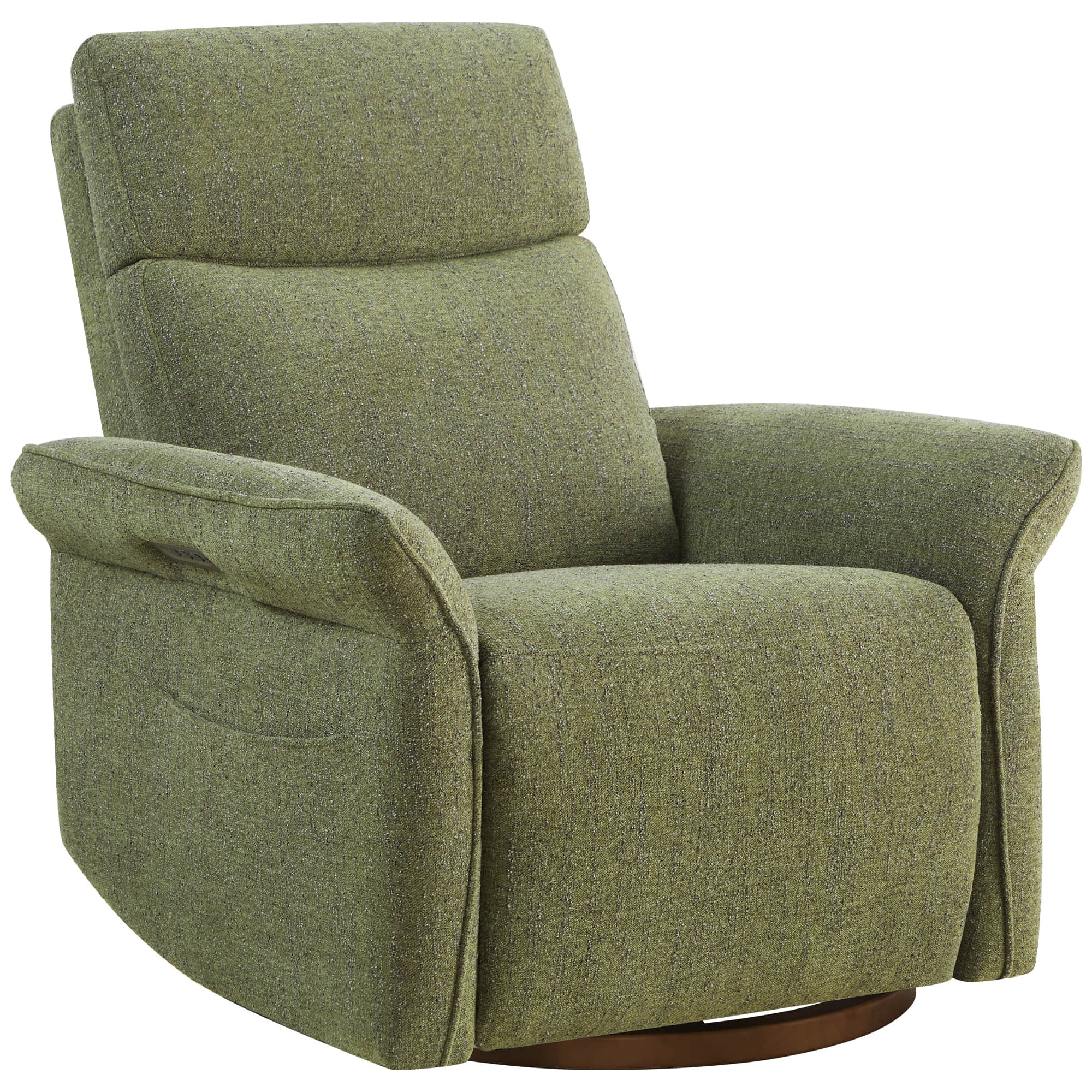 Vinca Modern Power Swivel Glider Recliner with Power Lumbar & Headrest - Image 52