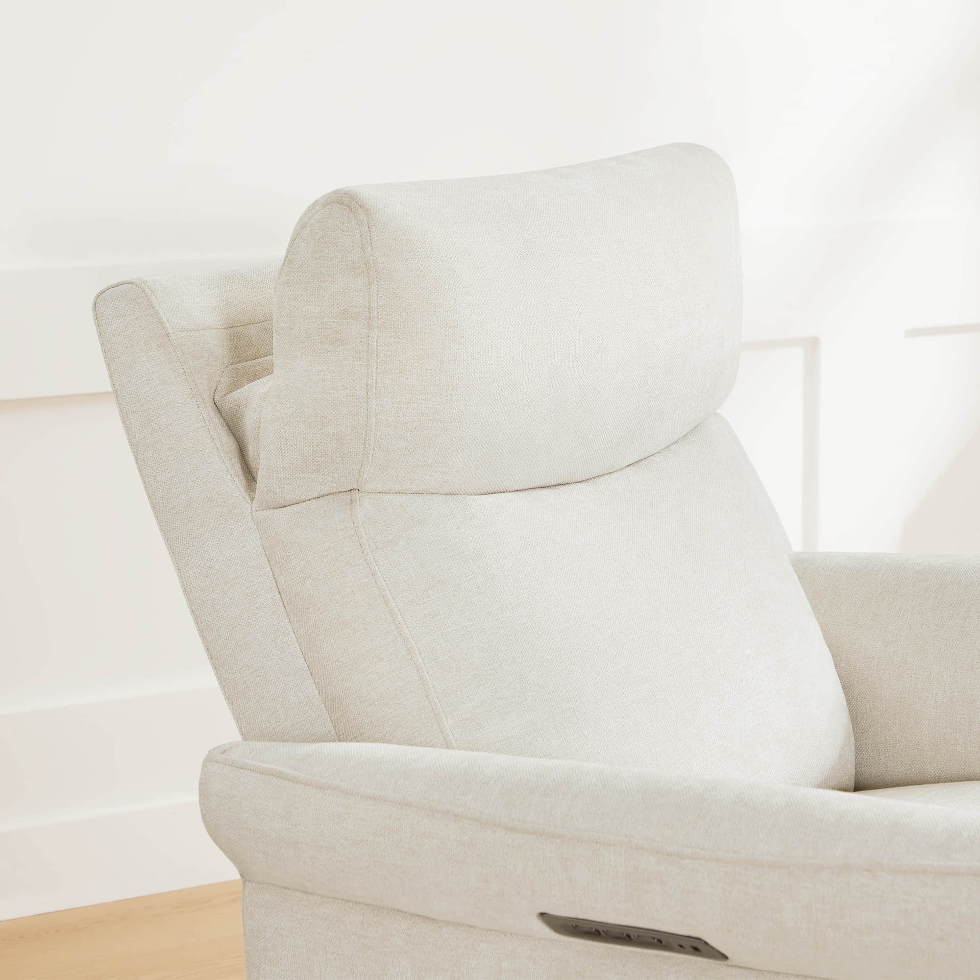 Vinca Modern Power Swivel Glider Recliner with Power Lumbar & Headrest - Image 61