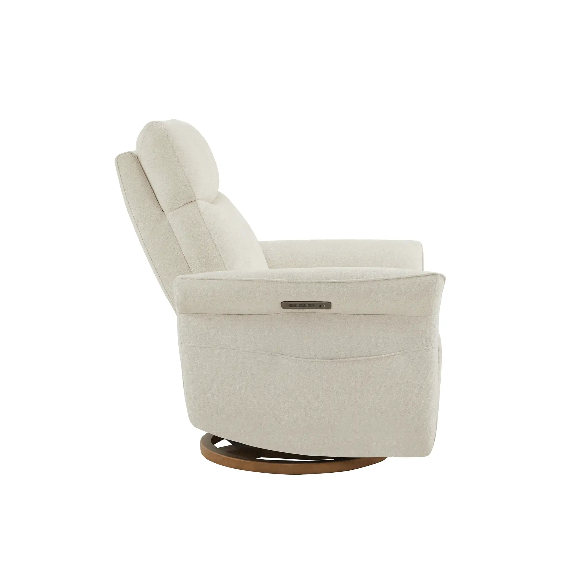 Vinca Modern Power Swivel Glider Recliner with Power Lumbar & Headrest - Image 78