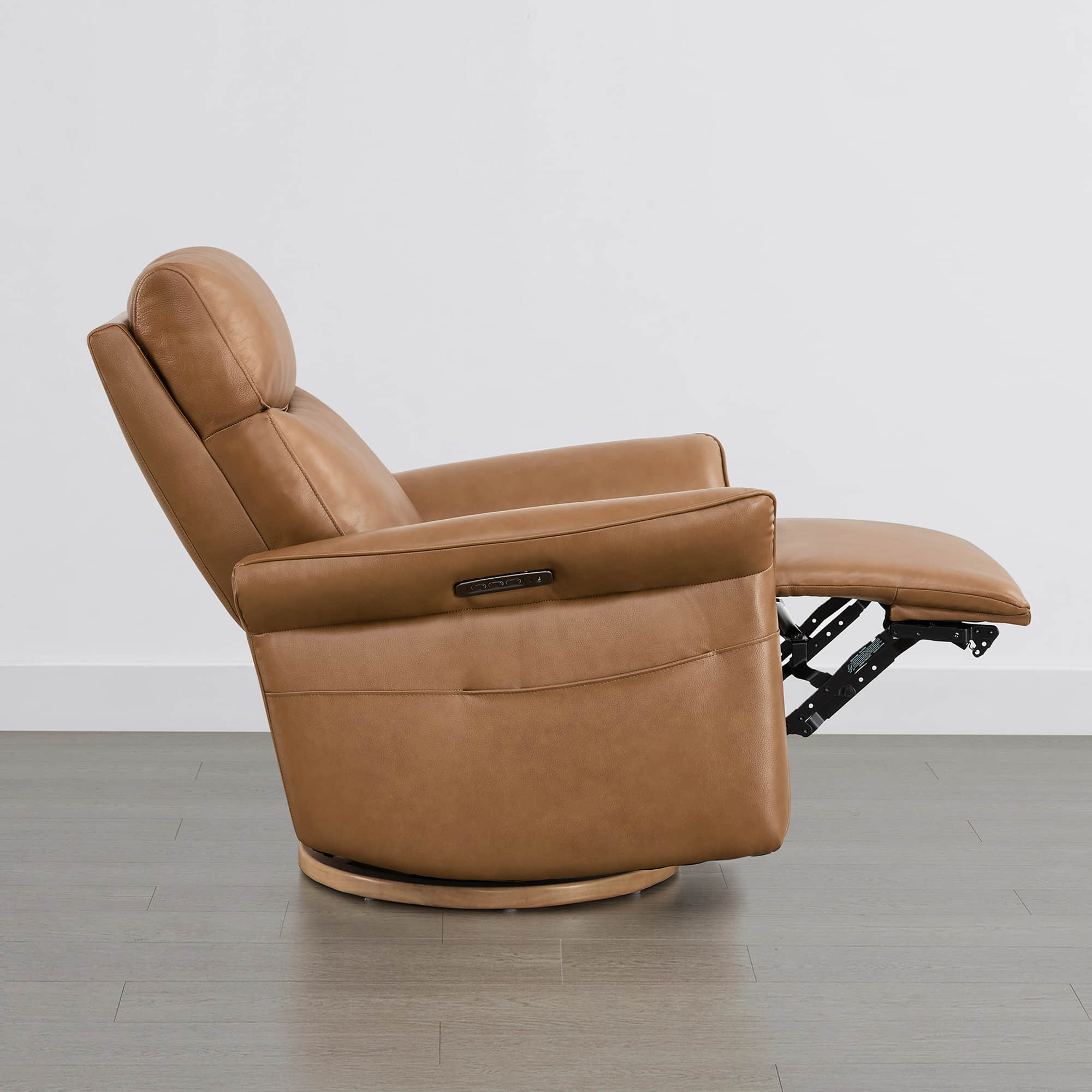 Vinca Modern Power Swivel Glider Recliner with Power Lumbar & Headrest - Image 83