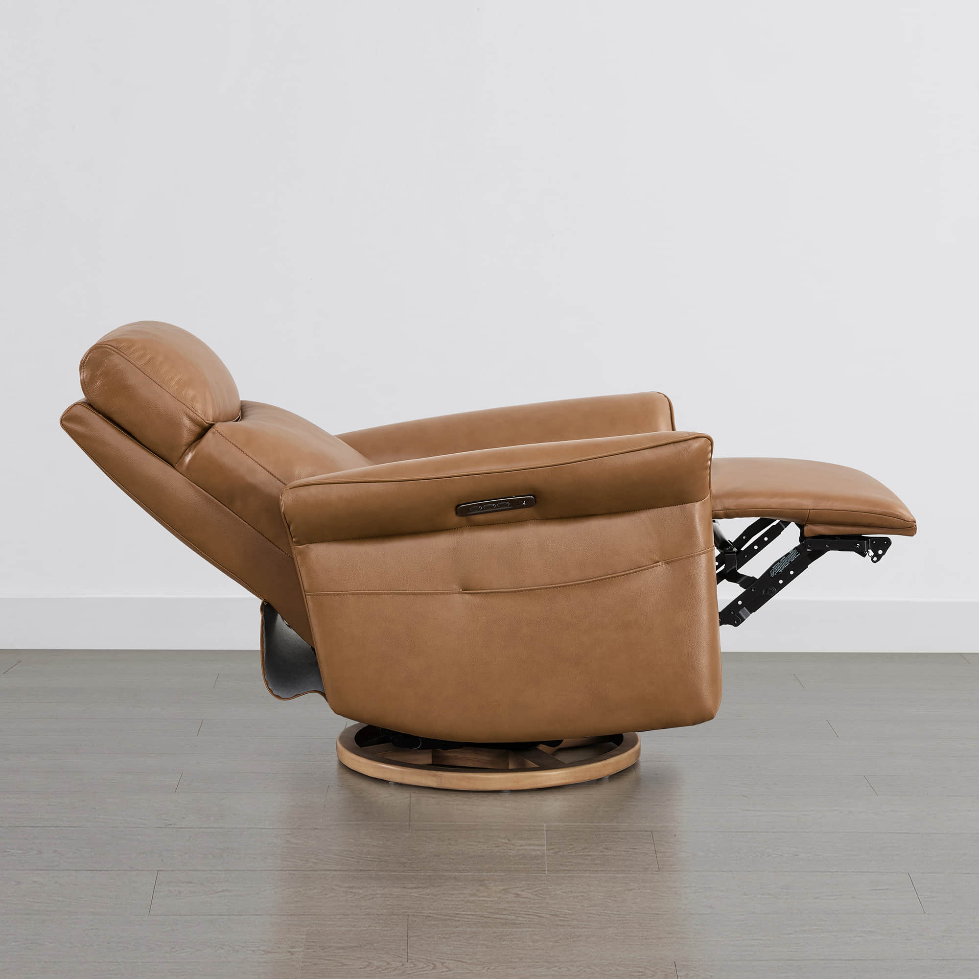 Vinca Modern Power Swivel Glider Recliner with Power Lumbar & Headrest - Image 84