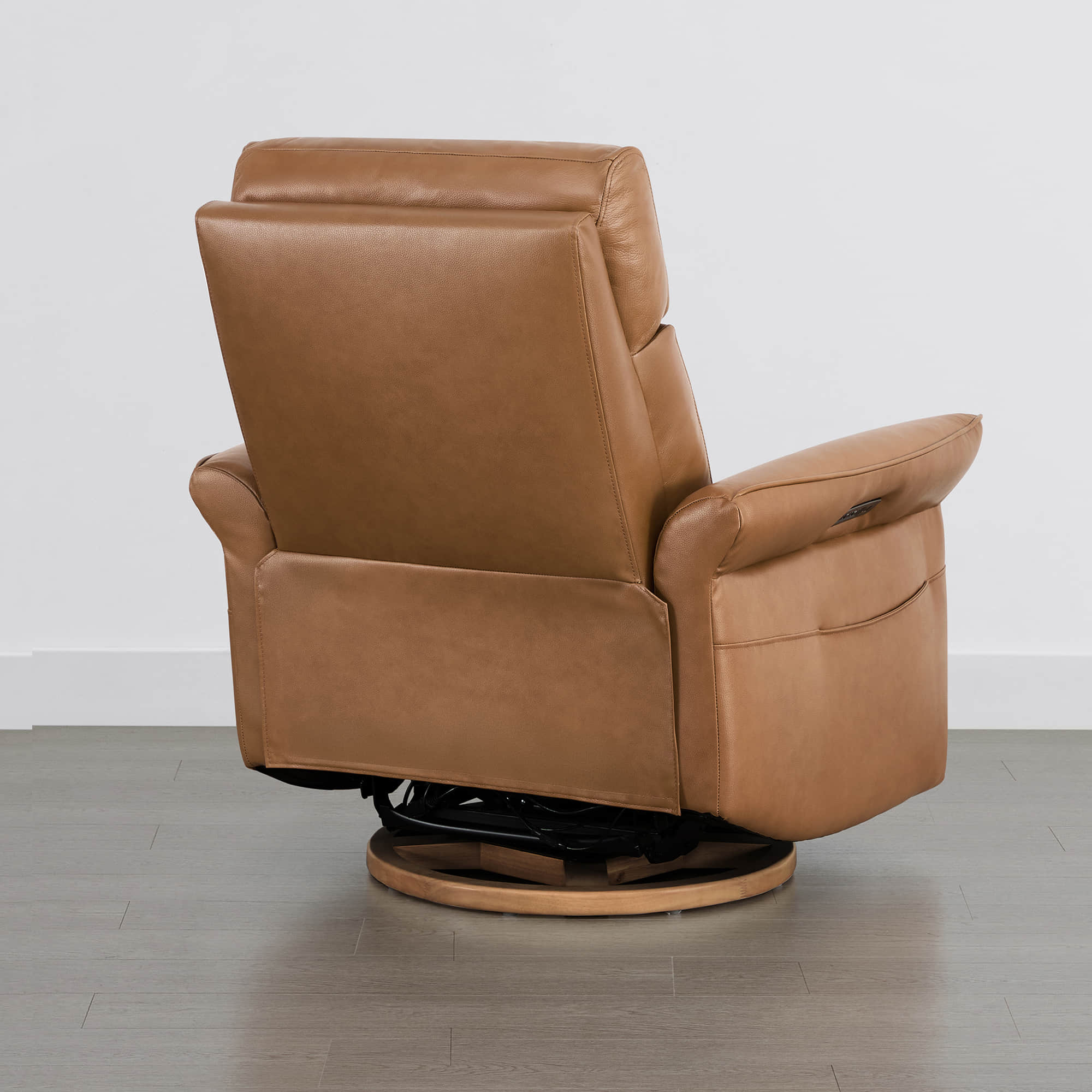 Vinca Modern Power Swivel Glider Recliner with Power Lumbar & Headrest - Image 89