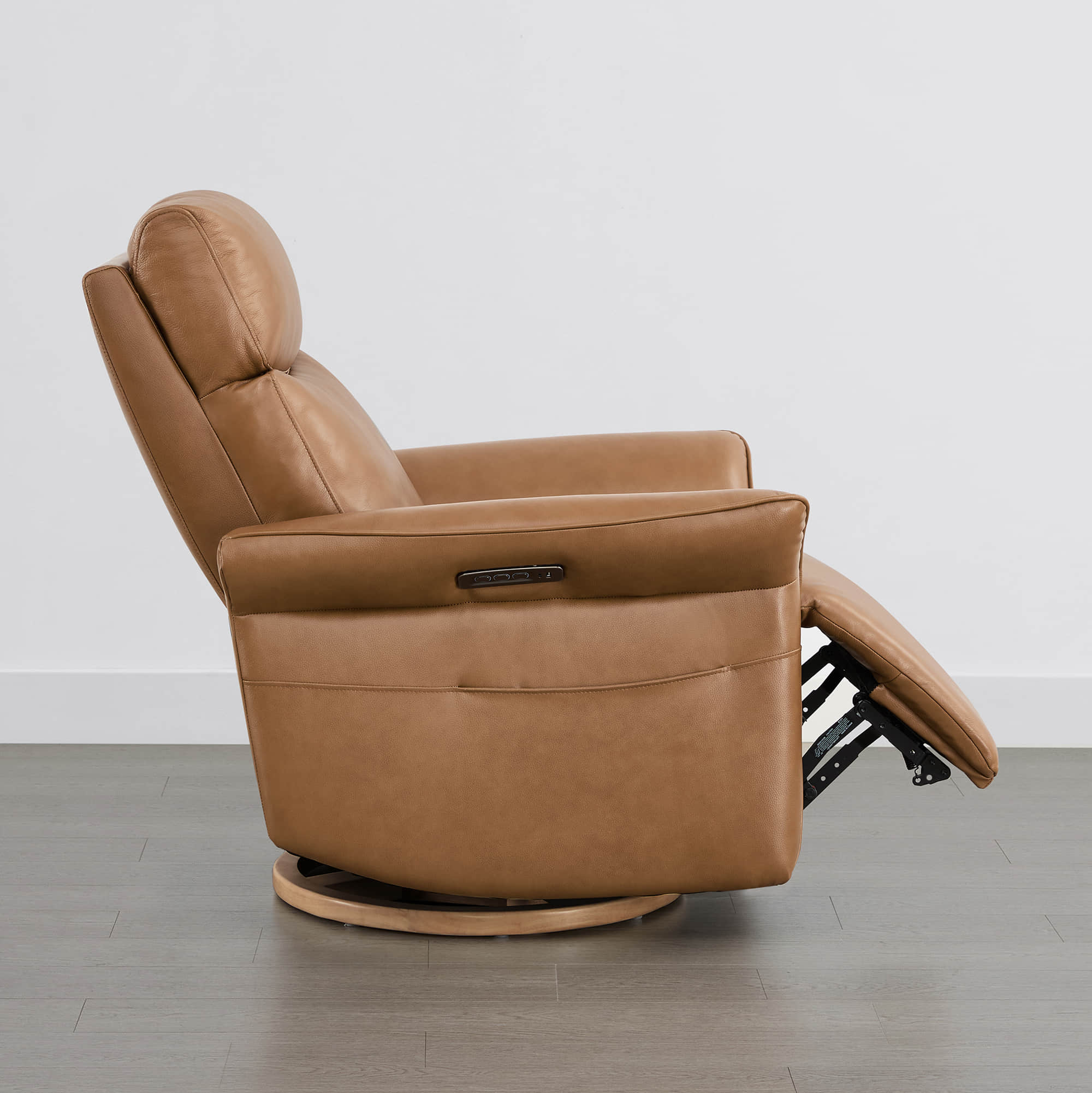 Vinca Power Swivel Nursery Glider Recliner with Power Lumbar & Headrest - Image 81