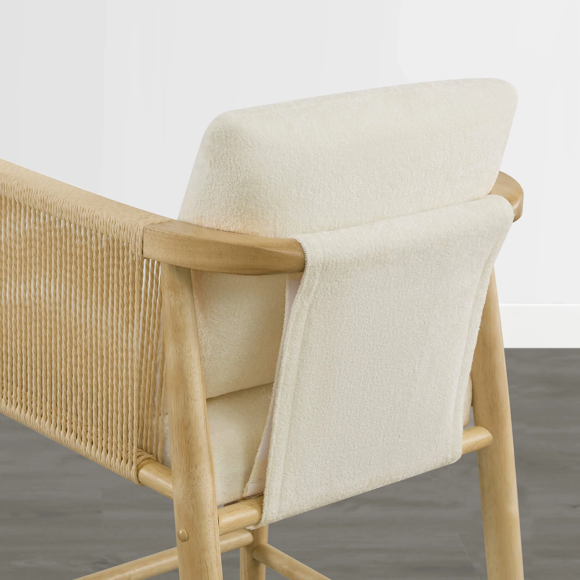 Willie Modern Rope Counter Stools (Set of 2） - Image 5