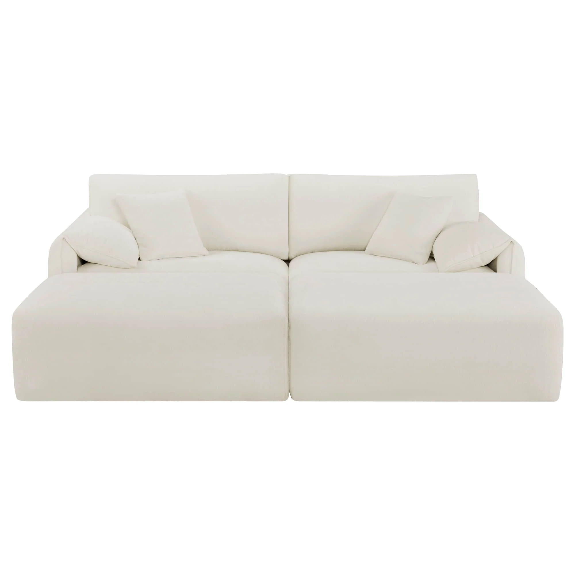 Winsley Feather Filled 3-Seat Sofa with Ottoman, Configurable Pit Sectional - Image 13