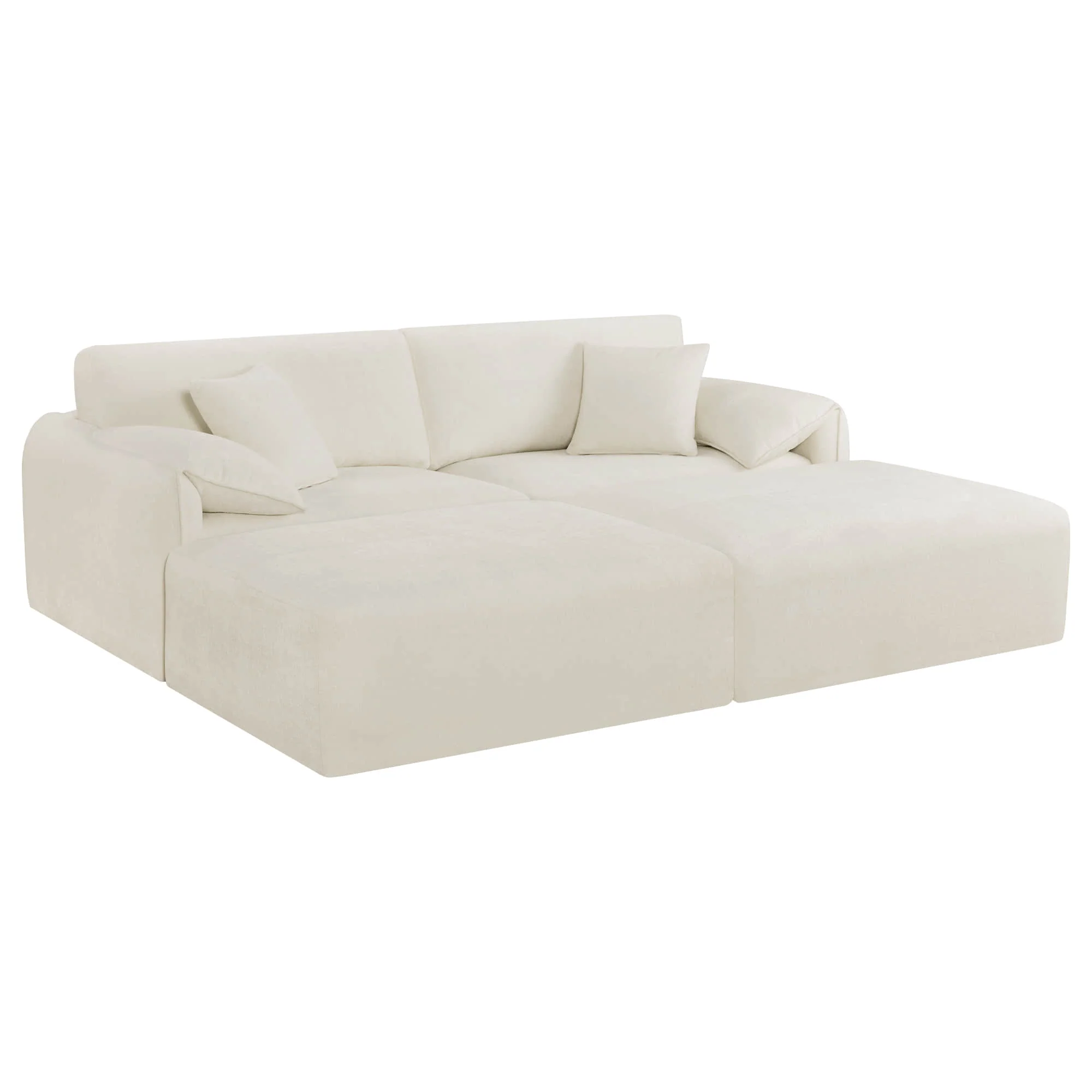 Winsley Feather Filled 3-Seat Sofa with Ottoman, Configurable Pit Sectional - Image 14