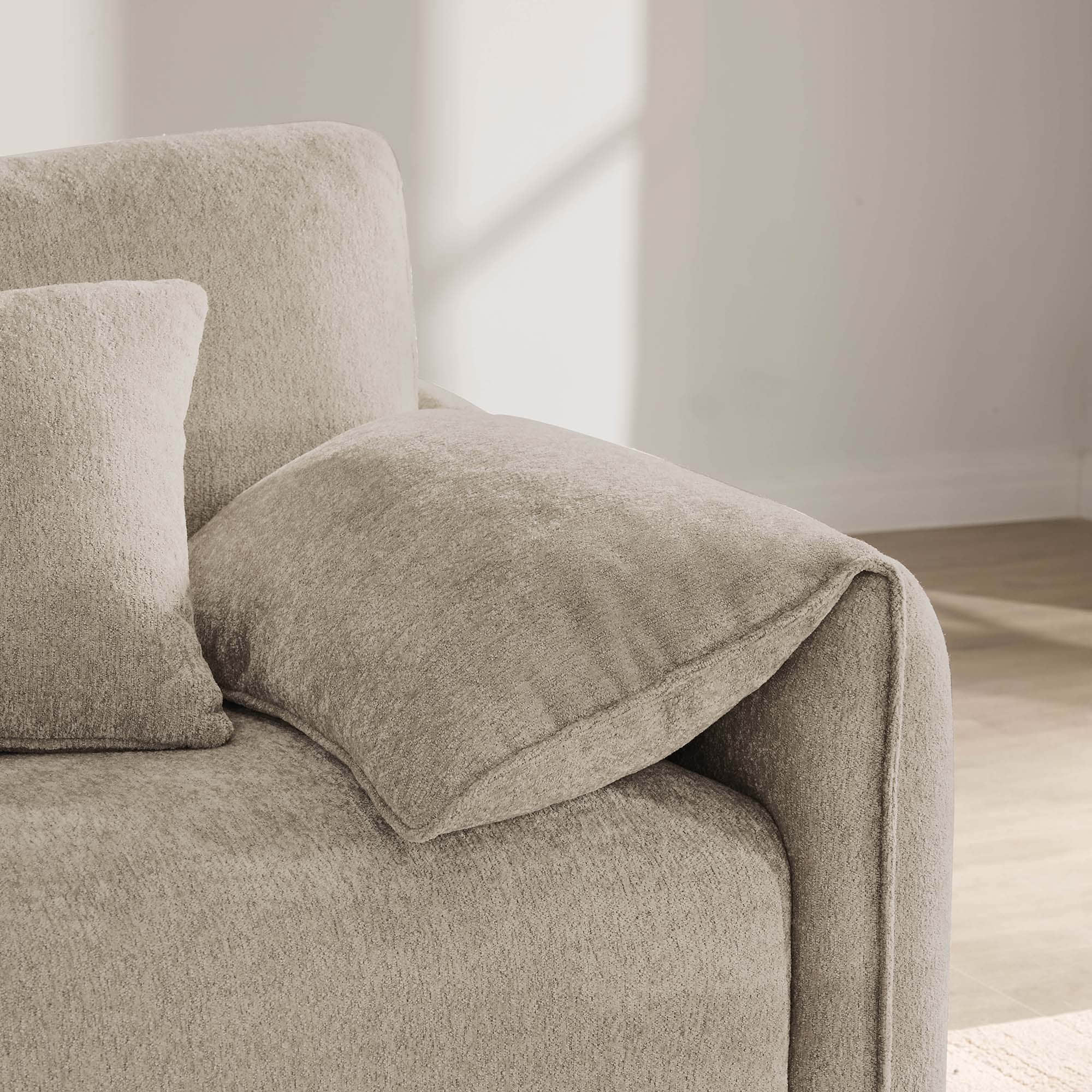 Winsley Feather Filled 3-Seat Sofa with Ottoman, Configurable Pit Sectional - Image 26
