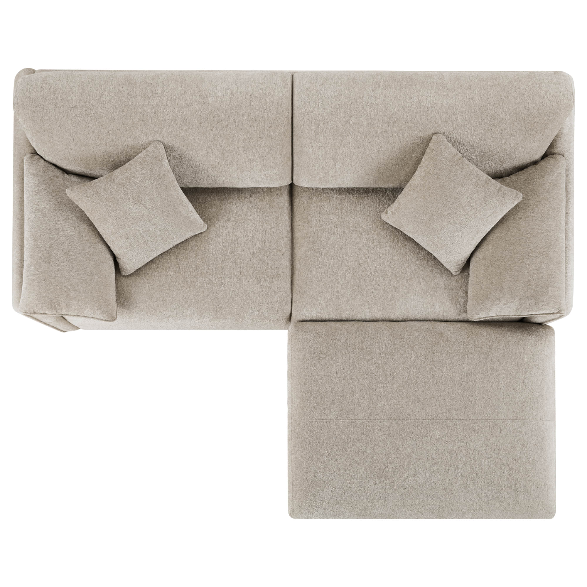 Winsley Feather Filled 3-Seat Sofa with Ottoman, Configurable Pit Sectional - Image 38