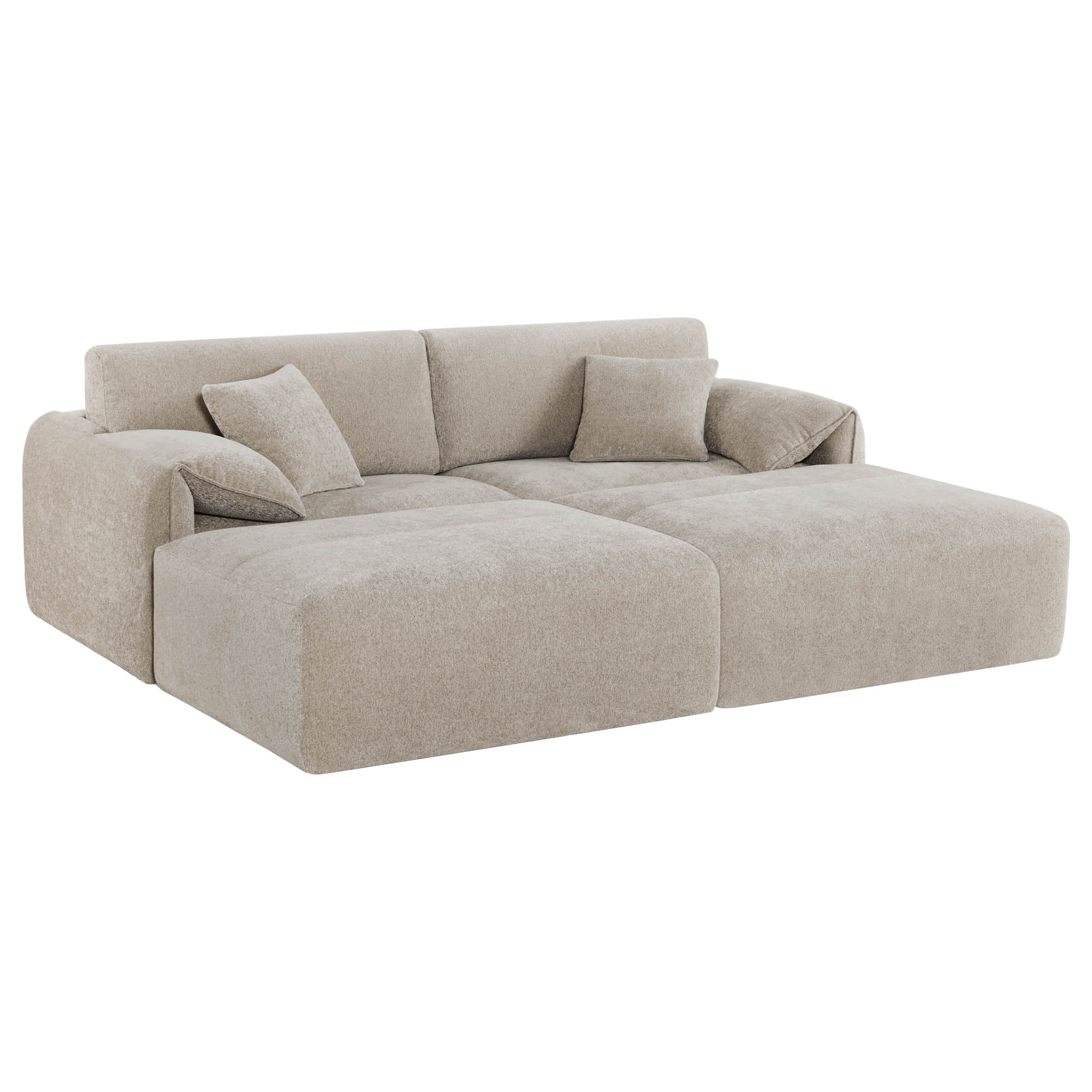Winsley Feather Filled 3-Seat Sofa with Ottoman, Configurable Pit Sectional - Image 40
