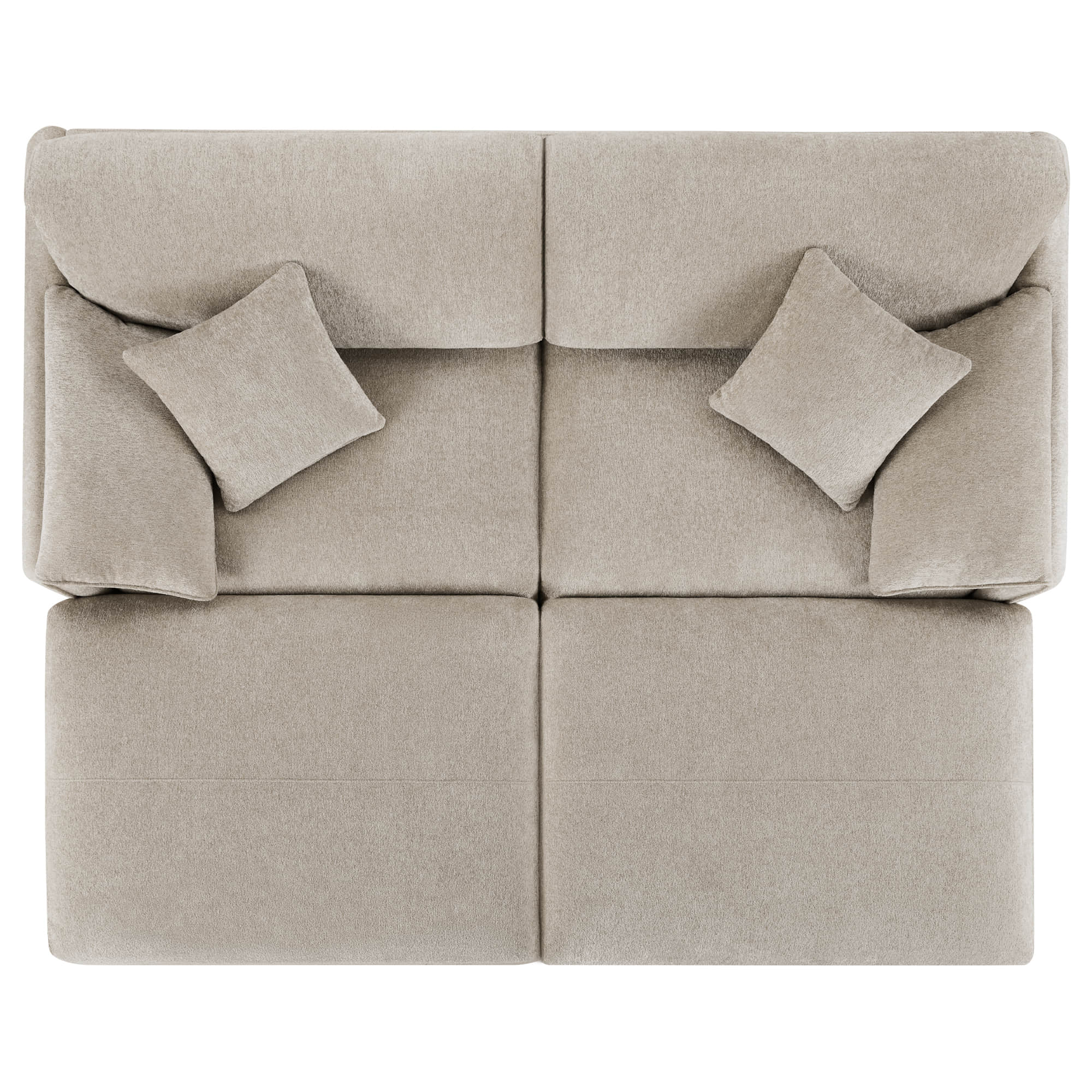Winsley Feather Filled 3-Seat Sofa with Ottoman, Configurable Pit Sectional - Image 42