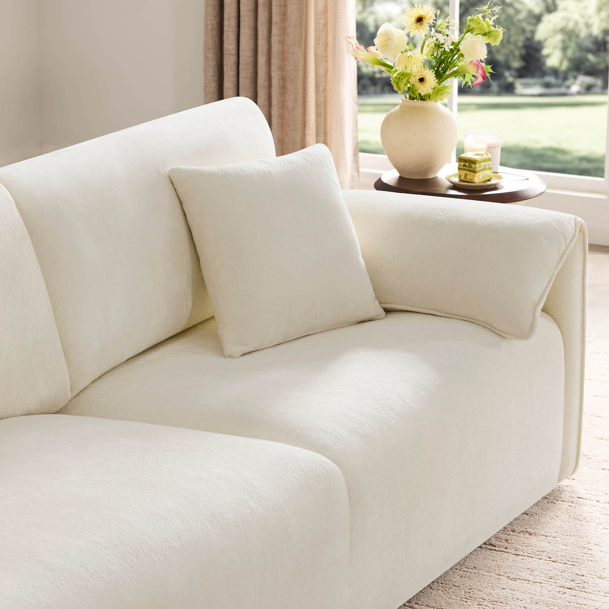 Winsley Feather Filled 3-Seat Sofa with Ottoman, Configurable Pit Sectional - Image 49