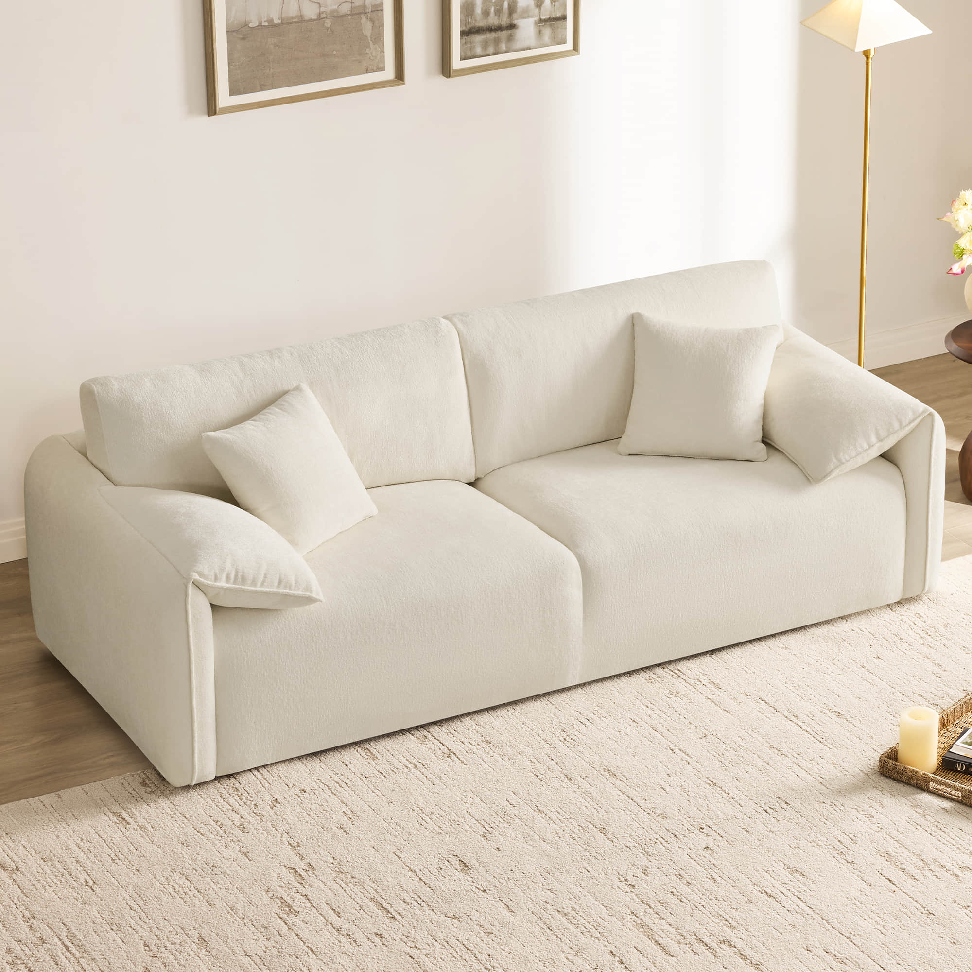 Winsley Feather Filled 3-Seat Sofa with Ottoman, Configurable Pit Sectional - Image 55