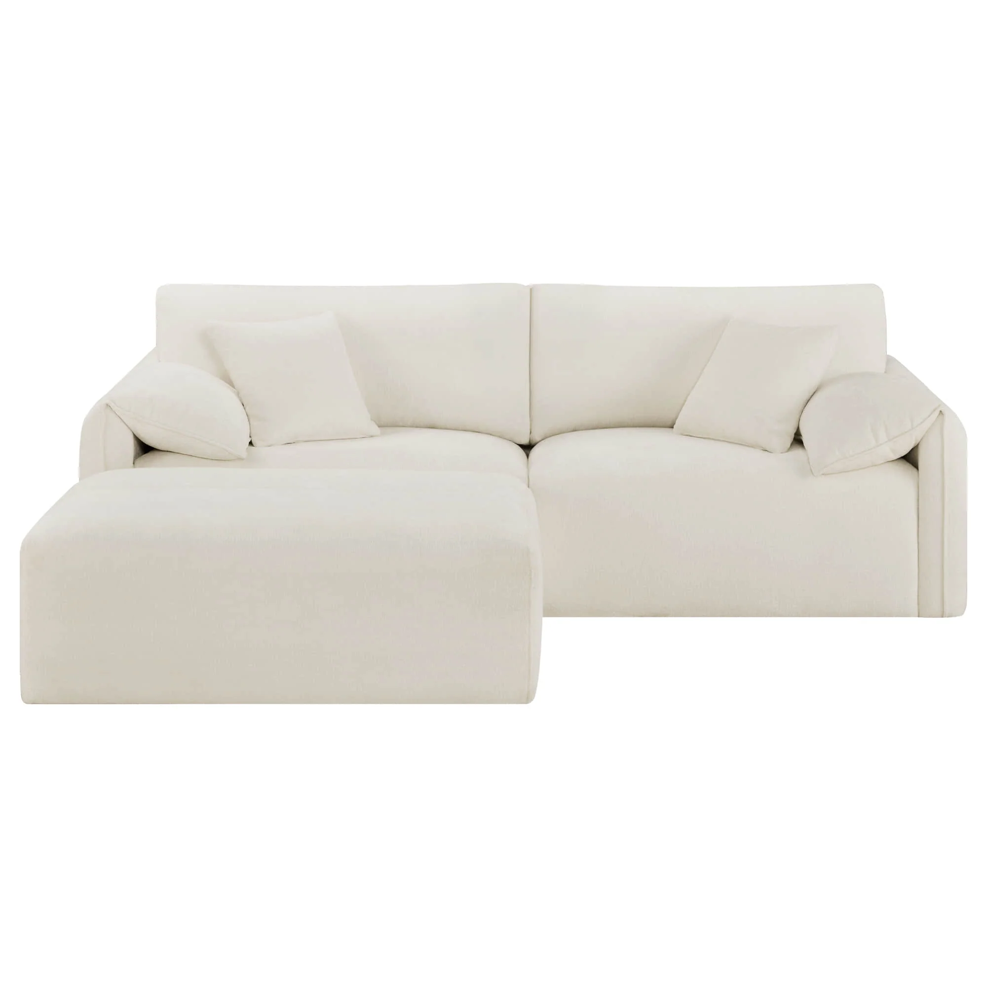 Winsley Feather Filled 3-Seat Sofa with Ottoman, Configurable Pit Sectional - Image 9