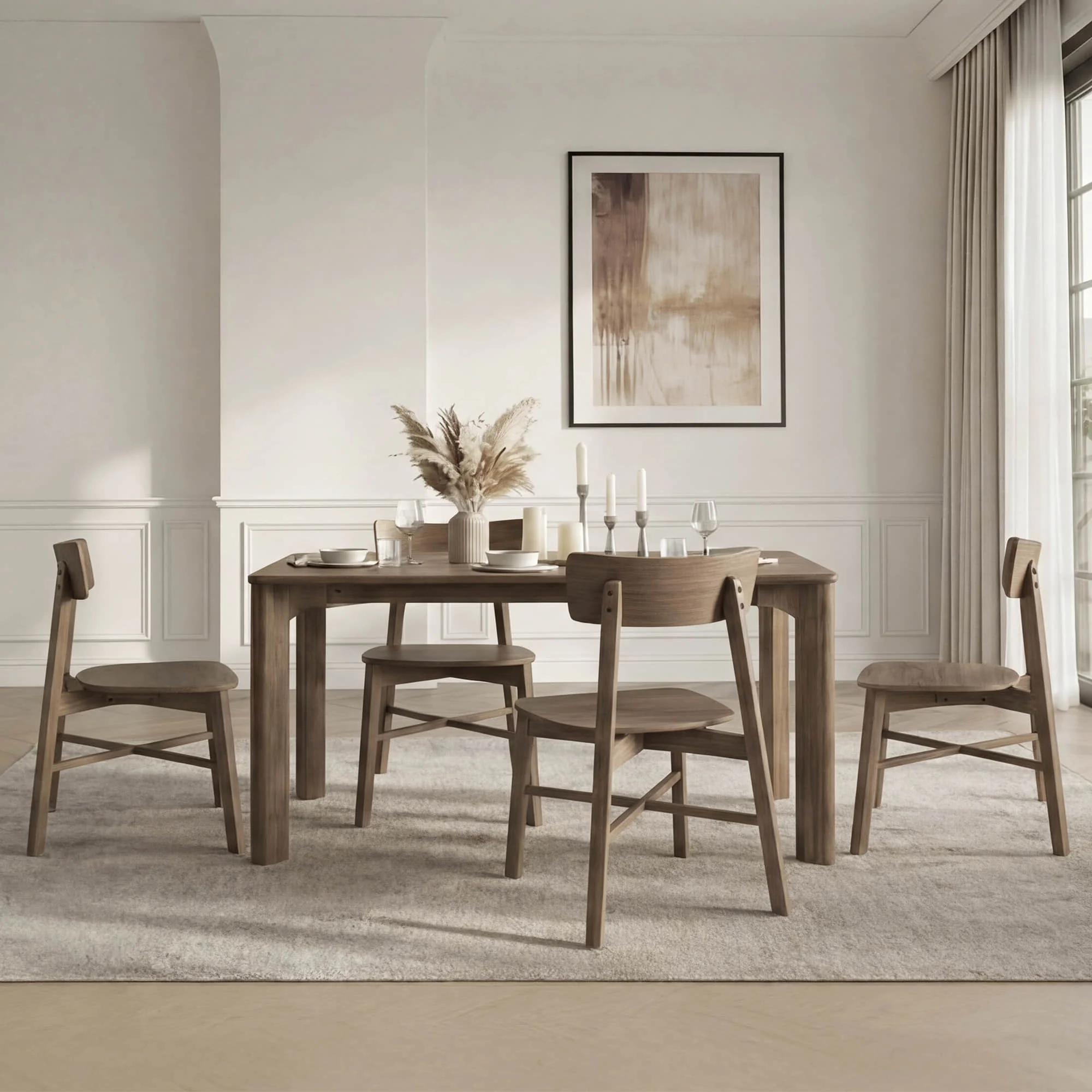 Wyatt Minimalist Wood Dining Chair - Image 27